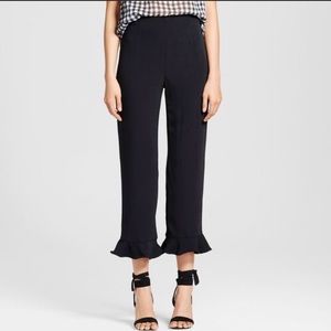 Zara Ruffle Hem Pants Size Small